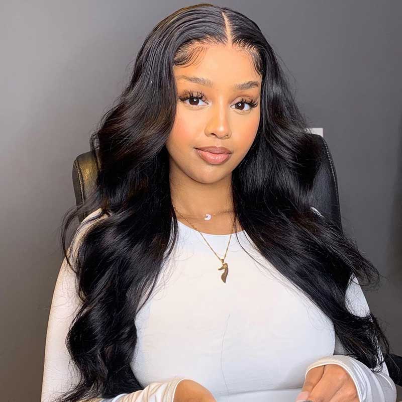 HoomyHair 13x4 HD Lace Front Wig Popping Wave Undetectable Skin Melt Human Hair Lace Wig