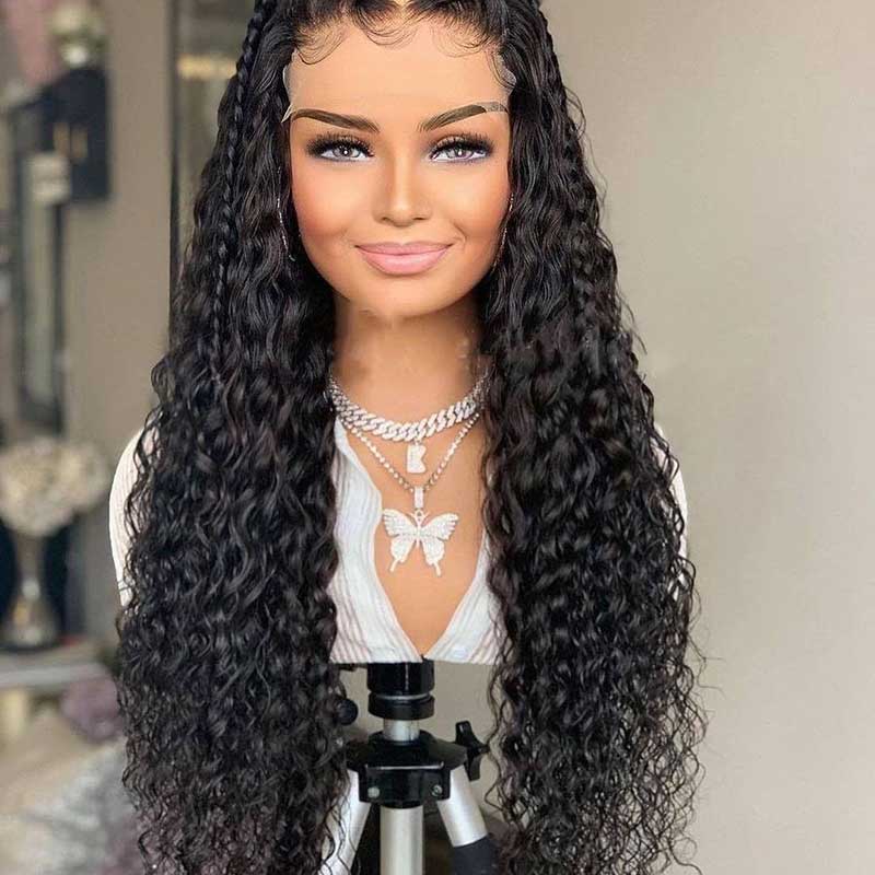 HoomyHair 13x4 HD Lace Front Wig Undetectable Skin Melt Human Hair Exoic Curl Lace Wig