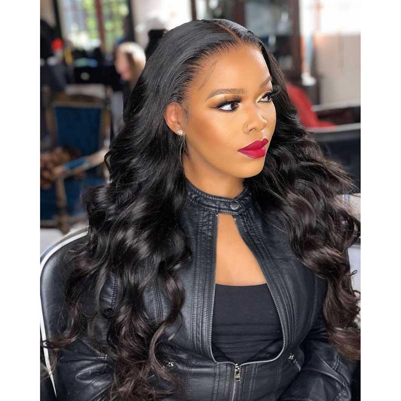 HoomyHair 13x4 HD Lace Front Wig Body Wave Undetectable Skin Melt Human Hair Lace Wig