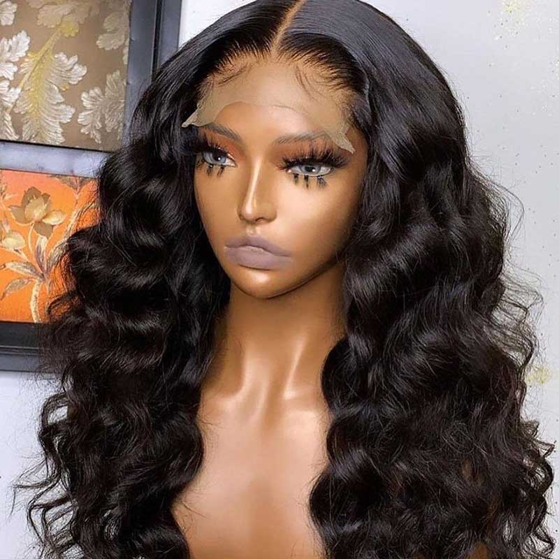 HoomyHair 5X5 HD Lace Closure Wig Undetectable Skin Melt Human Hair Lace Wig Loose Curl