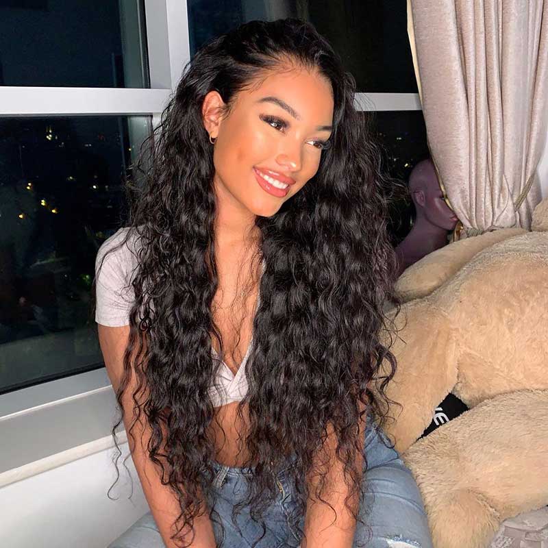 HoomyHair Loose Wave 13x6 Undetectable Skin Melt Lace Front Human Hair Wig