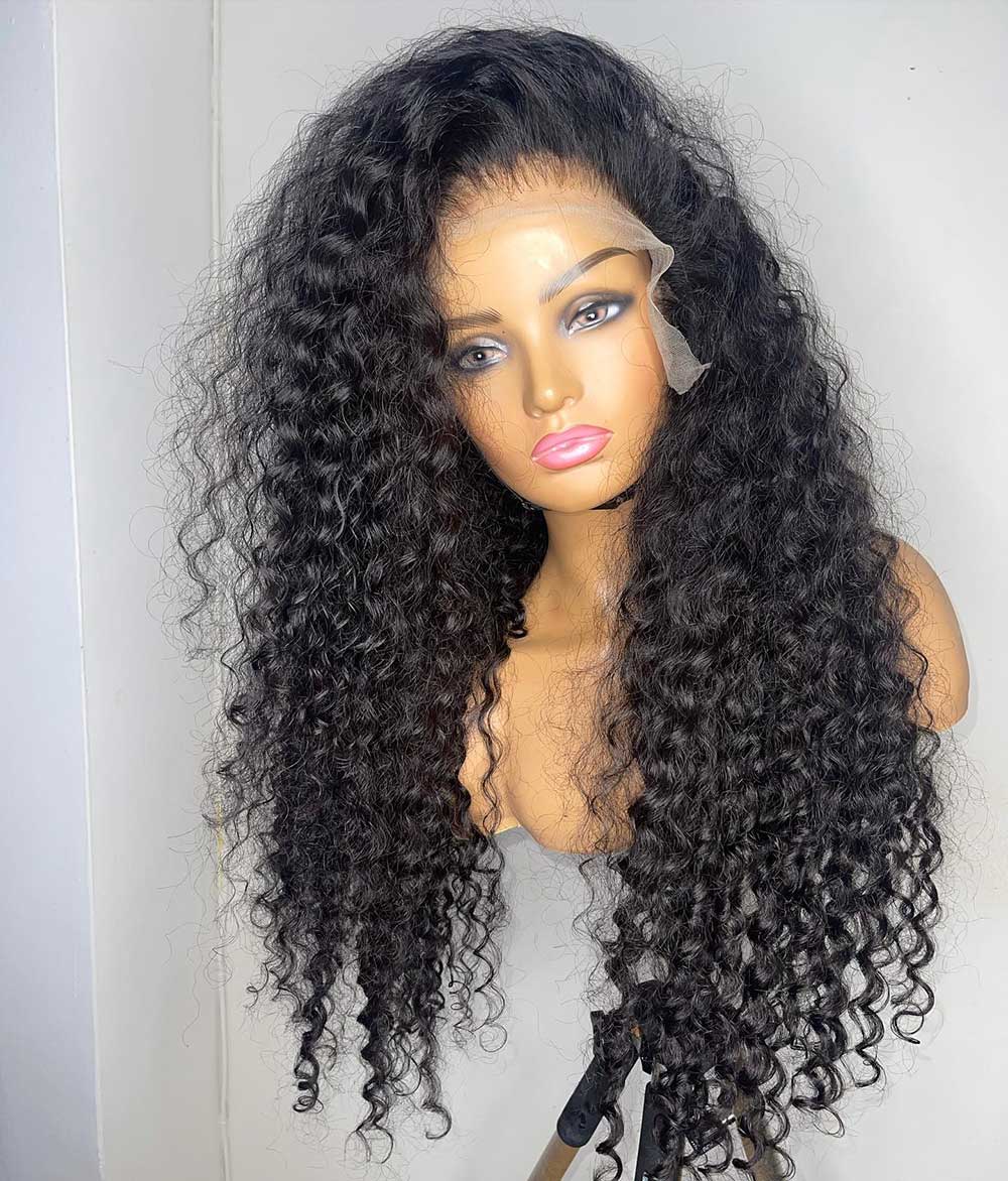 MELODY | Full Lace Wig Curly HD Film Lace Indian Virgin Human Hair Wig