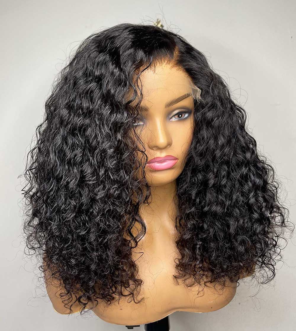 SOLANGE | Full Lace Wig Curly HD Film Lace Indian Virgin Human Hair Wig