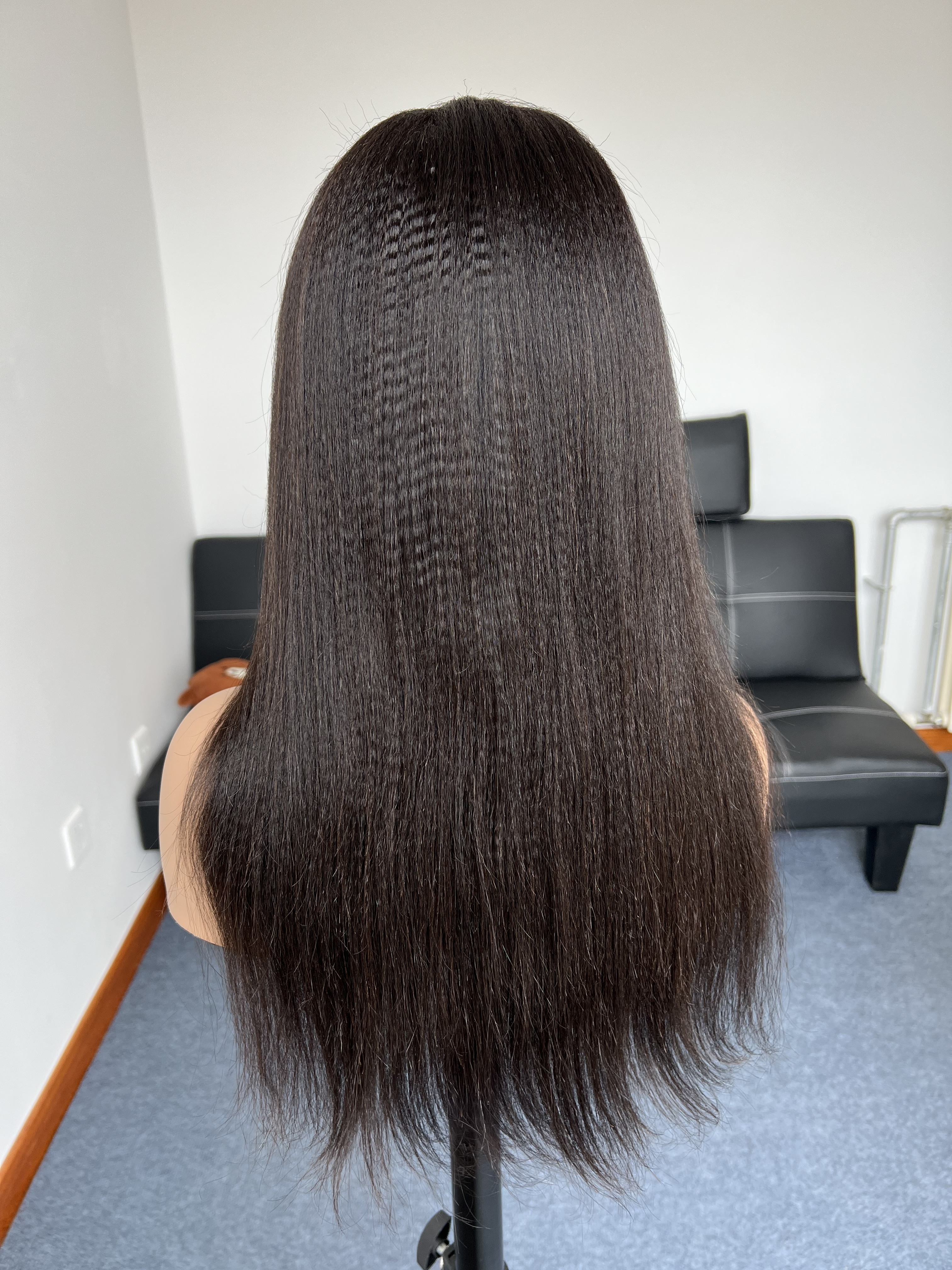 HoomyHair 13x4 HD Lace Front Wig Undetectable Skin Melt Human Hair Yaki Straight